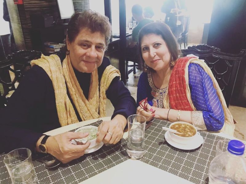 Arjun Firoz Khan With His Wife Kashmira