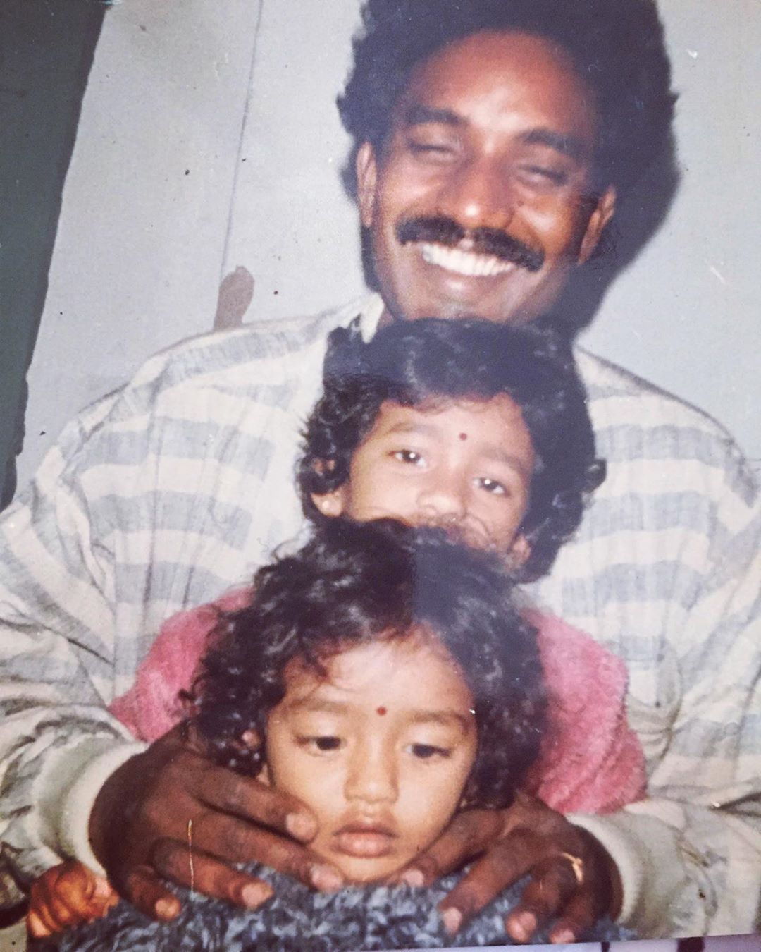 Eesha Rebba with her father