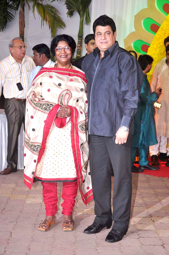 Gajendra Chauhan with his wife
