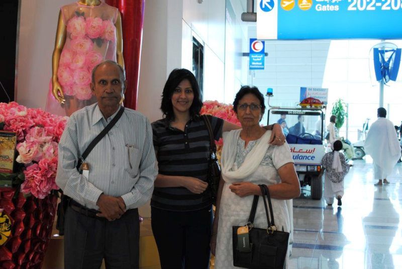 Mimansa Malik With Her Parents