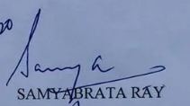 Samyabrata Ray Goswami Signature