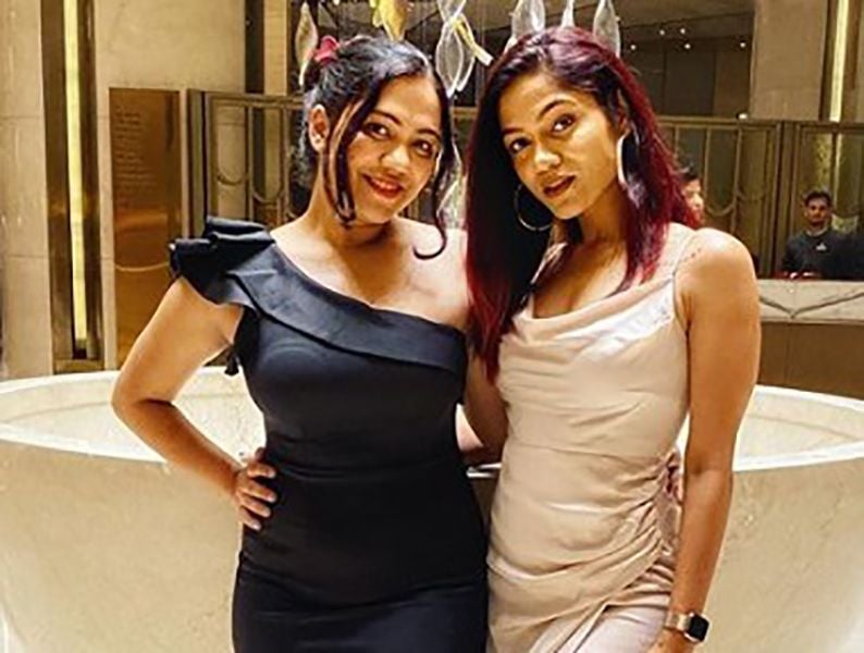 Sonali Bhadauria with her Sister