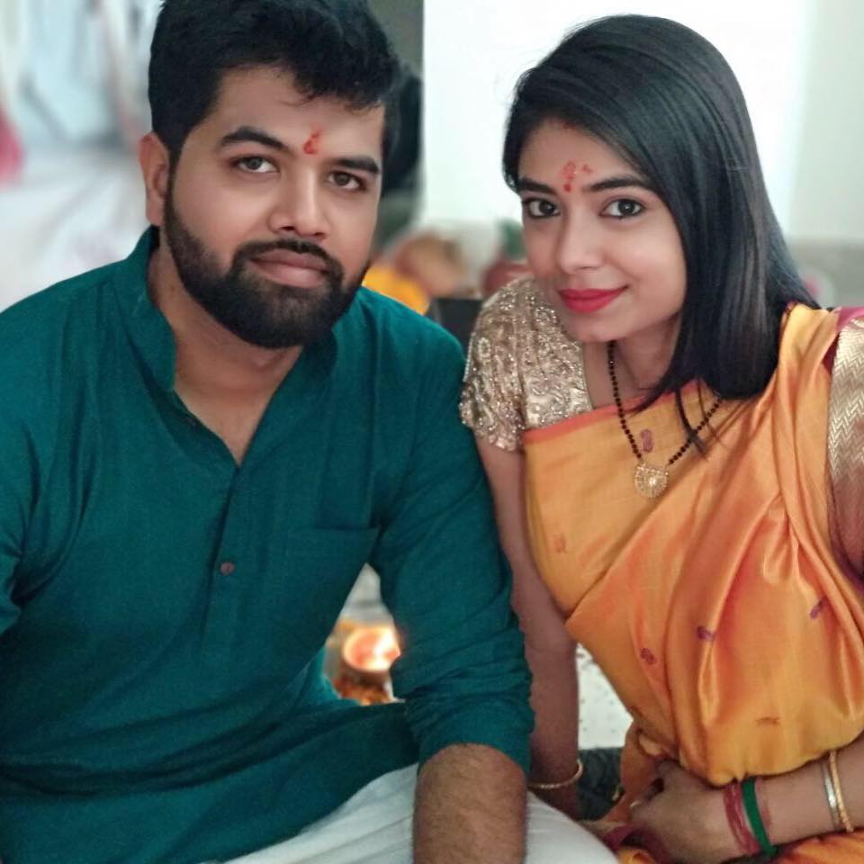 Suneeta Rai with her husband 