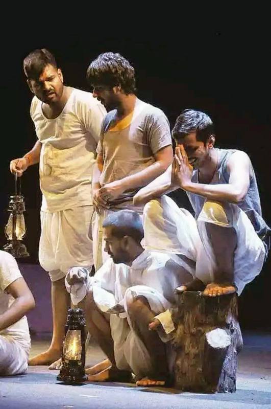 Aasif Khan Performing in a Theatre Play