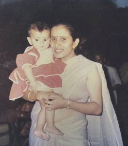 Anisha Victor's childhood picture