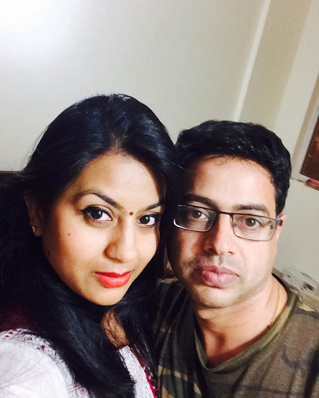 Ankita Singh with her husband 