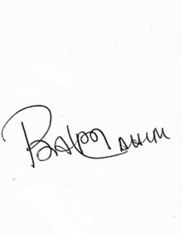 Bappi Lahiri's Signature