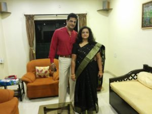 Mahendra Murlidhar Ghule with his wife