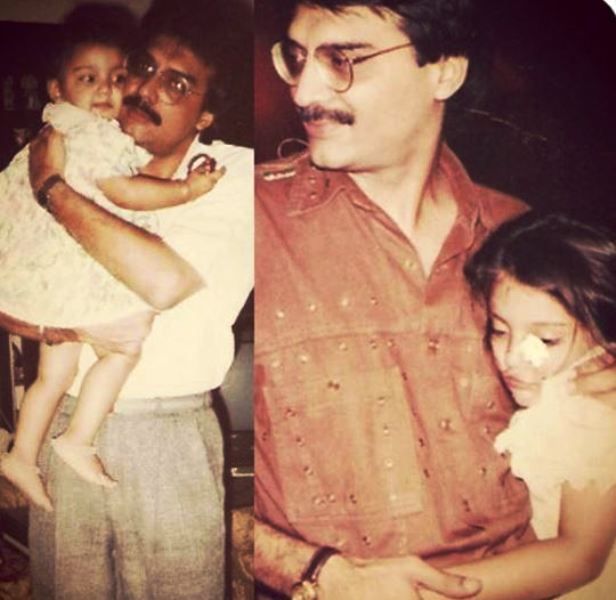 Miheeka Bajaj's Childhood Picture With Her Father