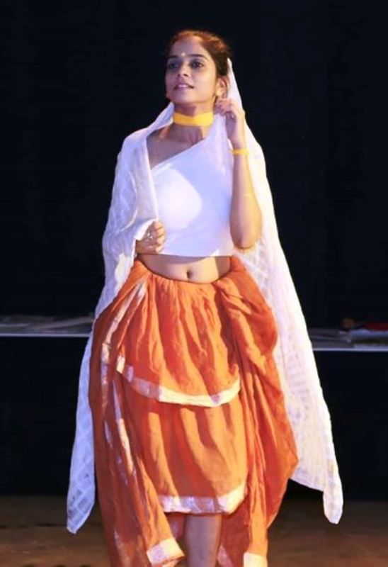Preksha Mehta Performing in a Theatre Play