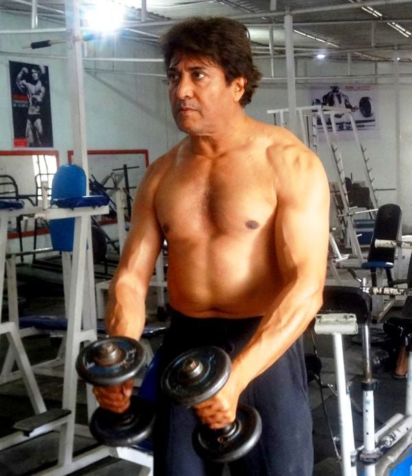 Sarvadaman Banerjee Doing the Workout in a Gym