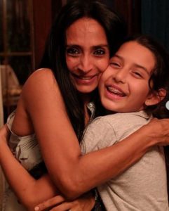 Suchitra Pillai with her daughter