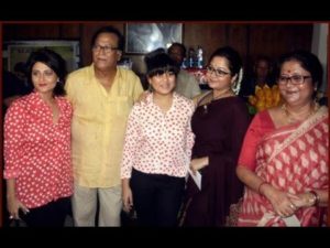 Swastika Mukherjee with her family