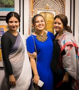 Swastika Mukherjee with her sister and her daughter