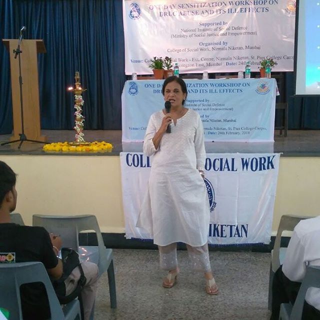Deepa Mirza as a volunteer