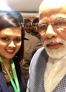Devita Saraf with PM Modi