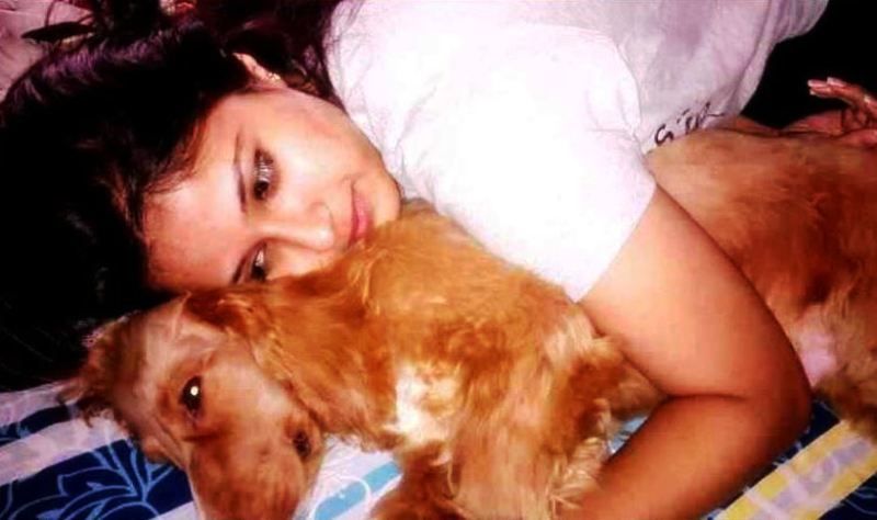 Disha Salian With Her Pet Dog