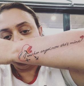 Lizelle D'Souza's tattoo