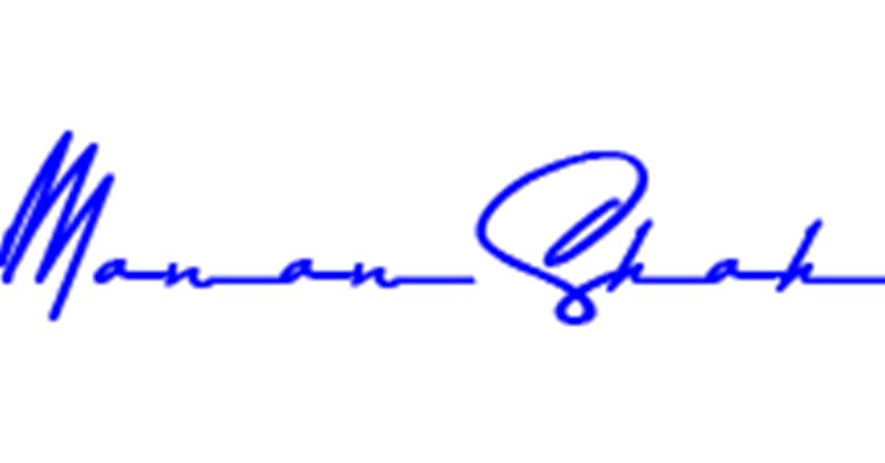 Manan Shah's Signature