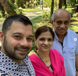 Mayuresh Kshetramade and his parents