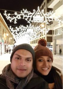 Paoli Dam with her husband