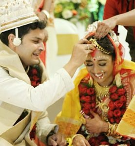 Paoli Dam's wedding picture