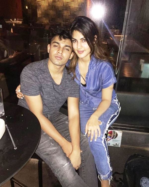 Rhea Chakraborty and Her Brother