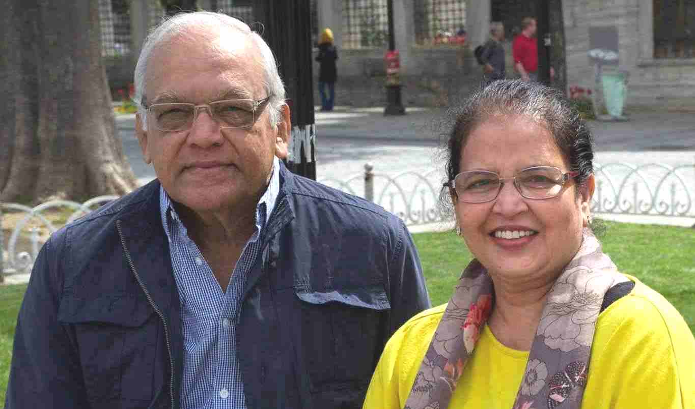 Vrinda Rai with her husband