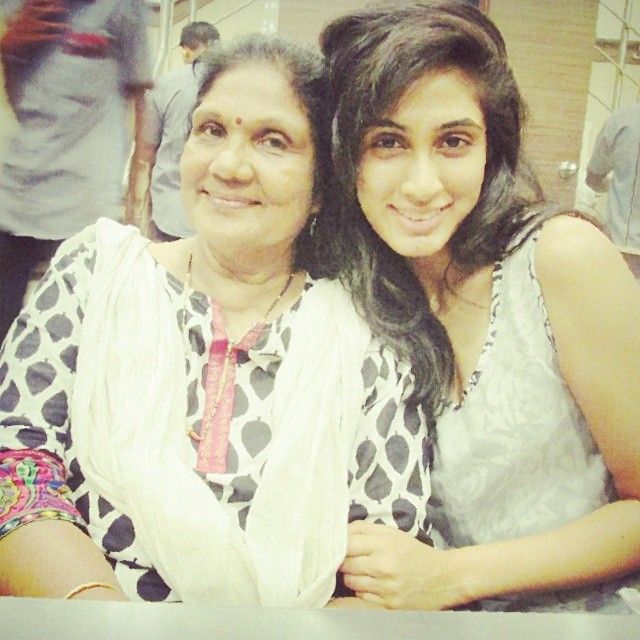 Deepti Sati with her mother