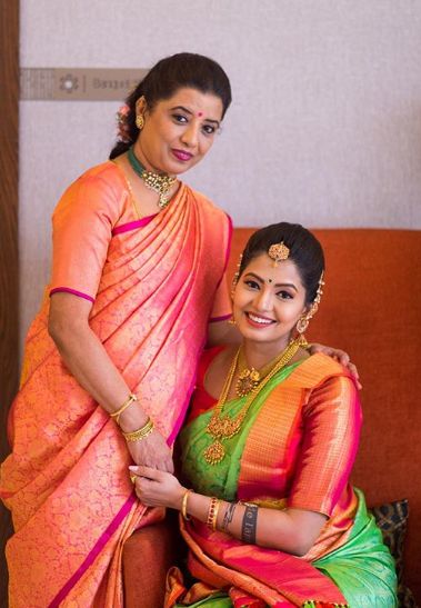 Disha Madan with her mother