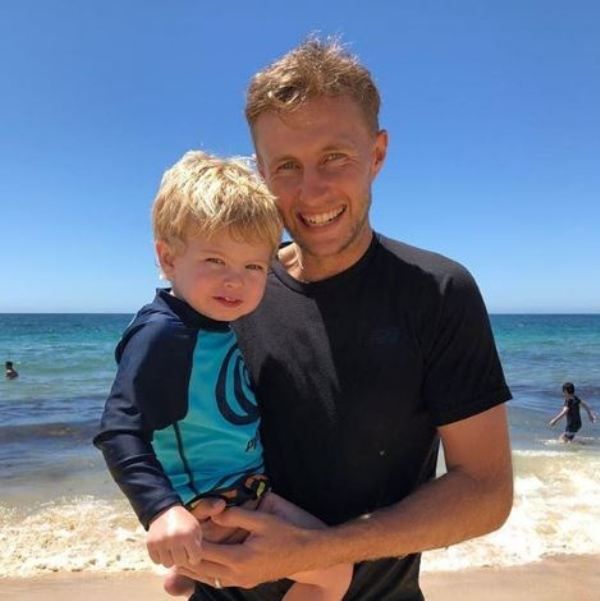 Joe Root With His Son