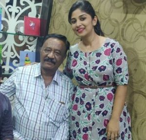 Manjula Paritala with her father