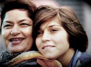 Saroj Khan with her daughter, Sukaina khan