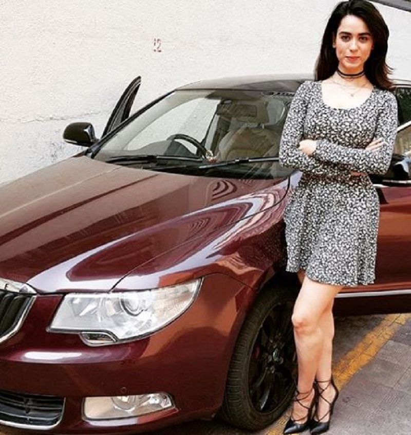Soundarya Sharma With Her Car