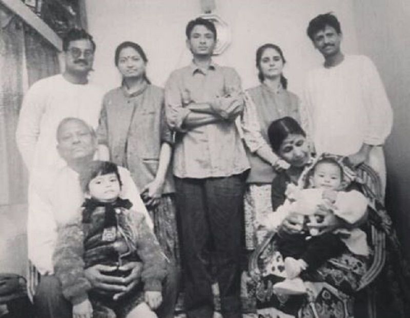 An Old Picture of Rajesh Tailang With His Family