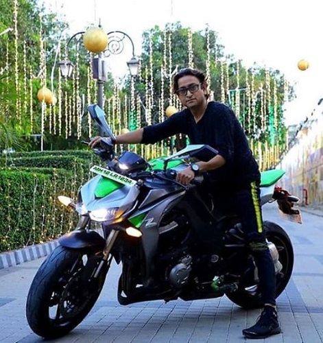 Atul Gogavale Riding His Motorcycle