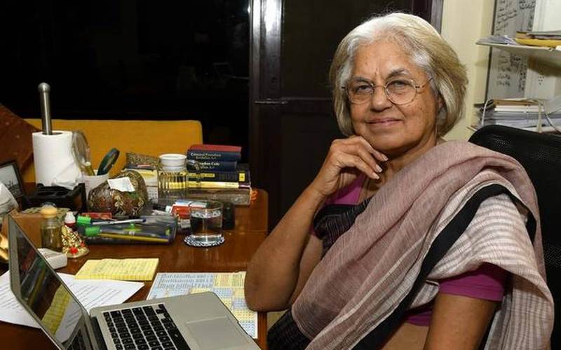 Indira Jaising in her office