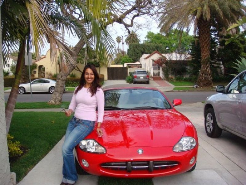 Kashmera Shah With Her Car
