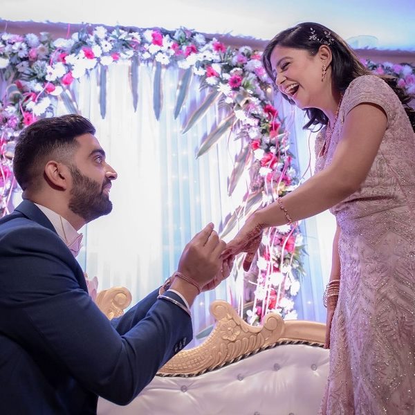Rahul Dua and Nidhi Tyagi's engagement picture