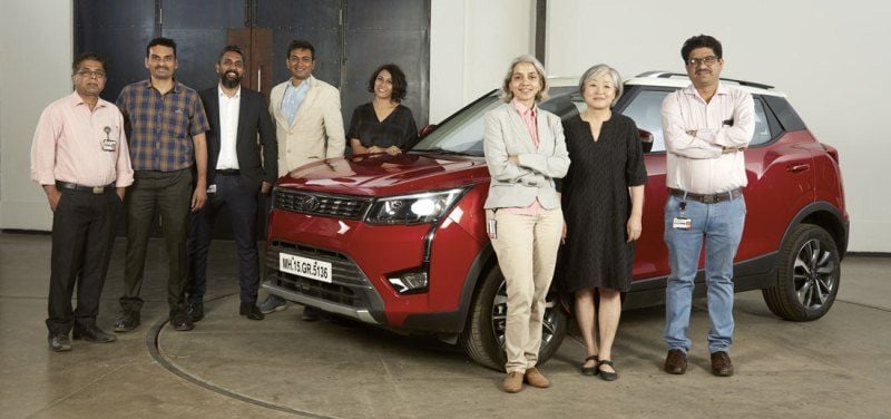 Ramkripa Ananthan with her team for XUV 300