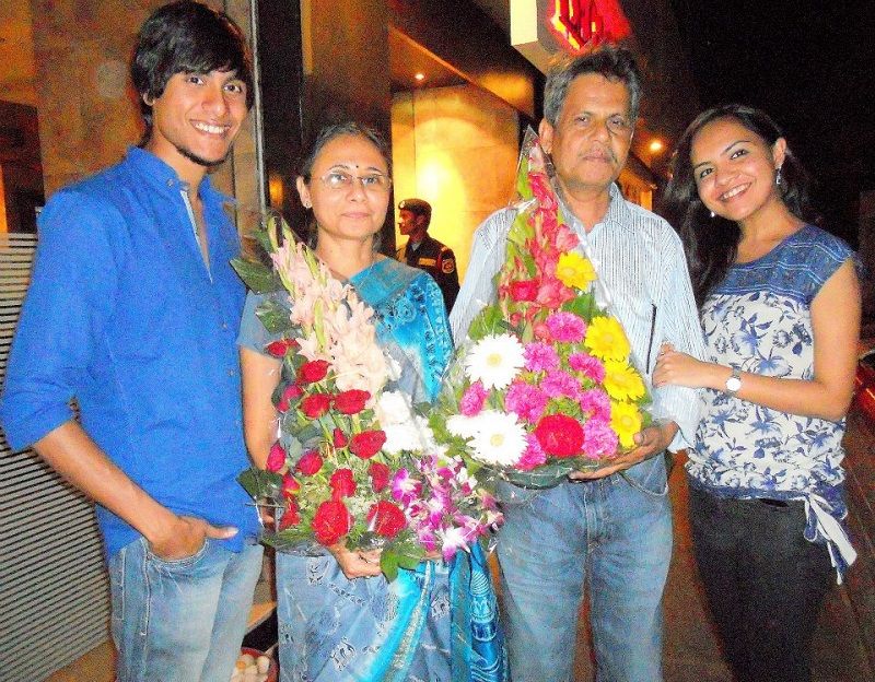 Ritwik Bhowmik With His Parents and Sister