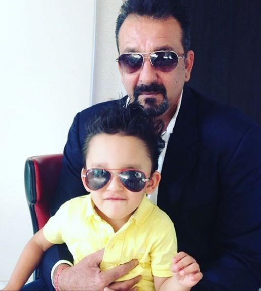 Shahraan Dutt with his father