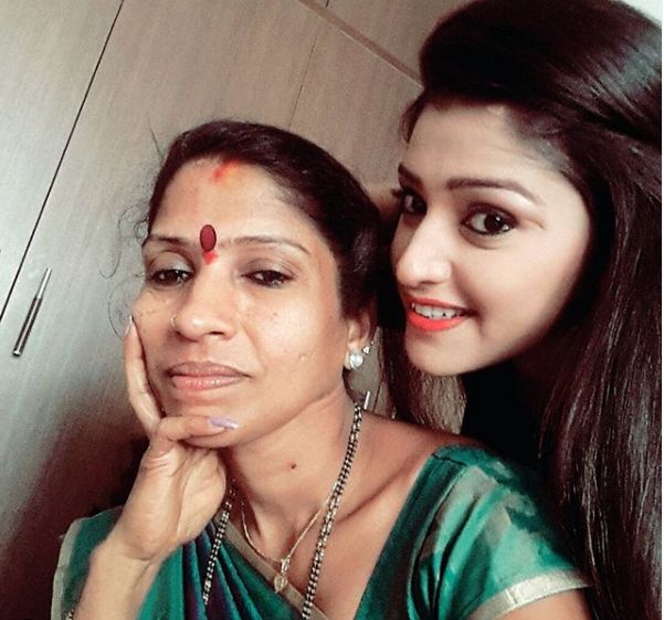 Shreya Anchan and her mother