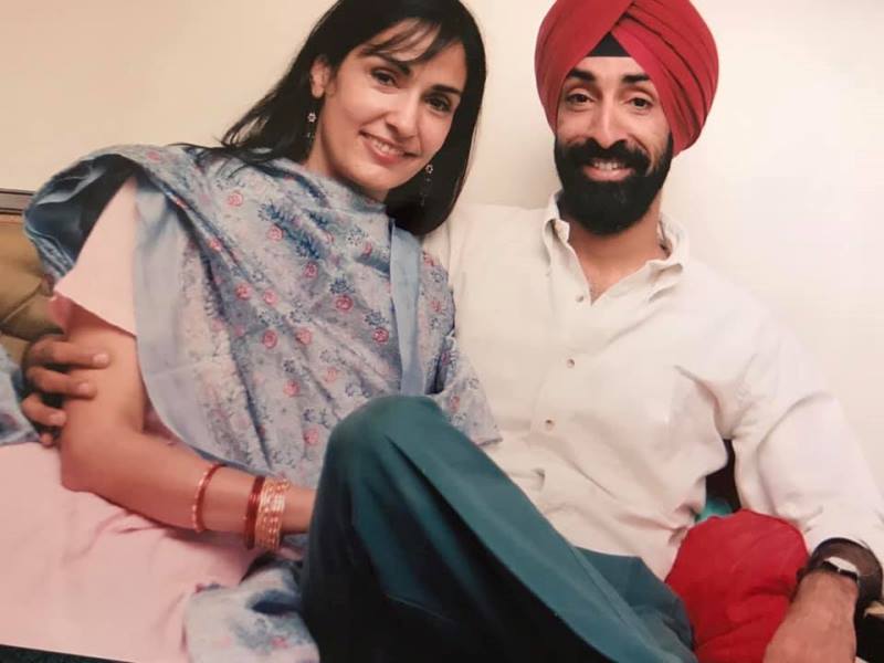 Simar Dugal with her brother Parmeet Singh Sawhney