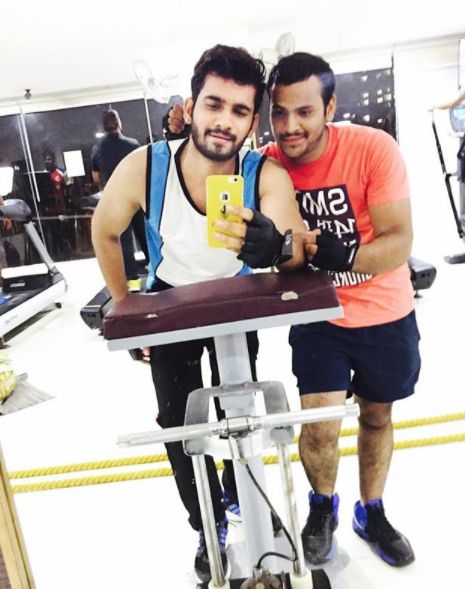 Akhil Sarthak inside the gym