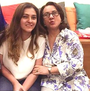 Karishma Prakash with her mother