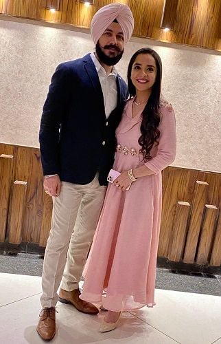 Lavleen Kaur With Her Husband