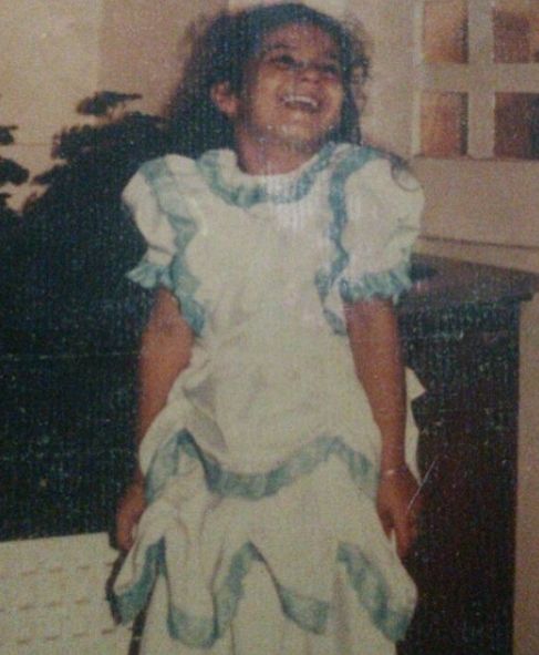 Pooja Ruparel in childhood