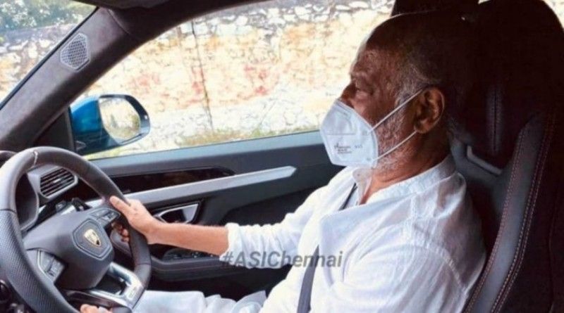 Rajinikanth driving Lamborghini Urus