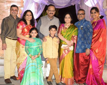 S. P. Balasubrahmanyam with his family